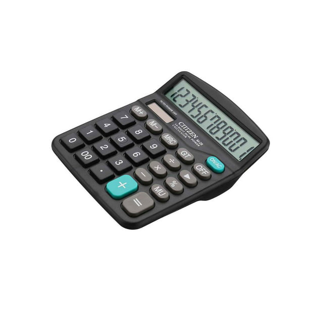 Dual Power Desktop Calculator Basic 12-Digit Large Display for Office Business